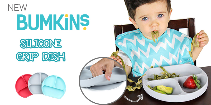 NEW Silicone Grip Dish from Bumkins!