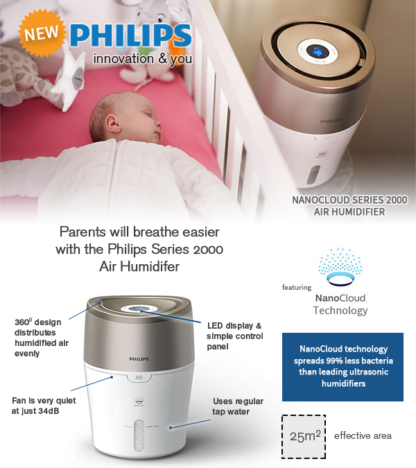 Introducing the new Philips NanoCloud Series 2000 Air Humidifier