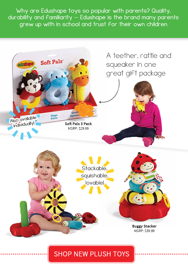 Shop the new plush toys from Edushape