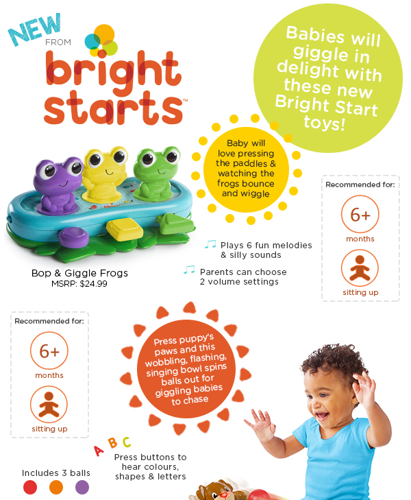 New Bright Starts Toys