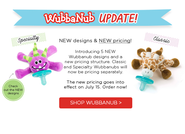 Wubbanub, new Wubbanub, Wubby pacifier