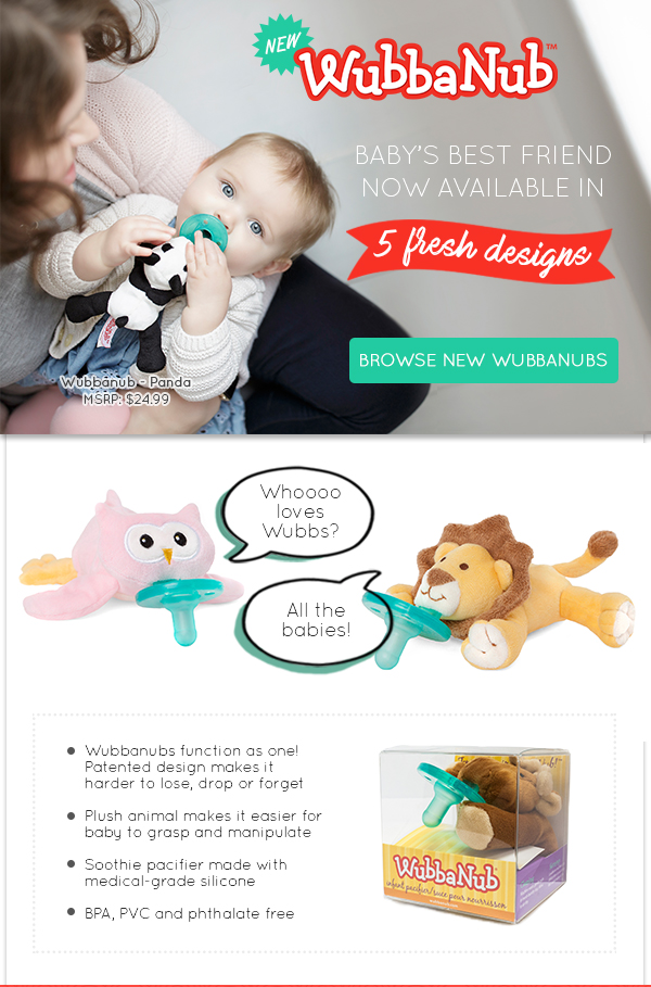 new Wubbanub panda baby lion pink owl