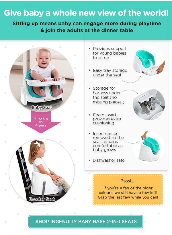Baby Base 2-in-1 seat features