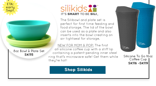 New Silikids bowl and plate set