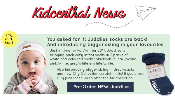 New Juddlies socks and bigger sizing