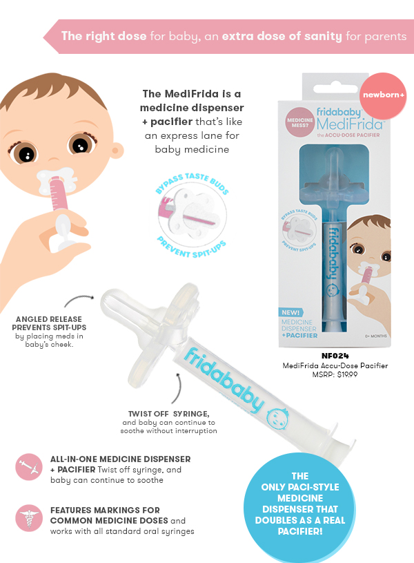 MediFrida medicine dispenser + pacifier