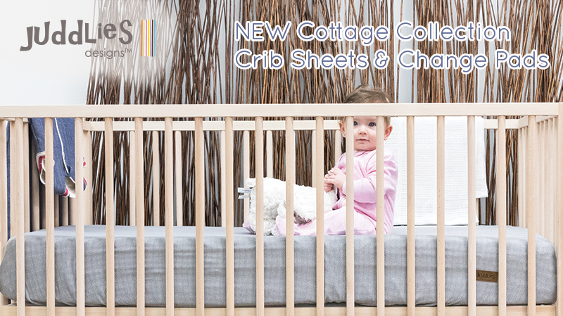 Juddlies Cottage Crib Sheets for Chic & Cozy Sleeps