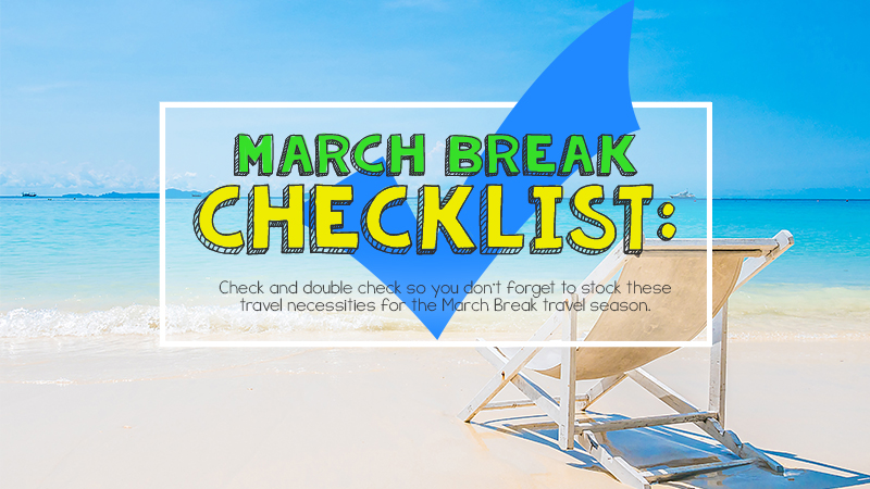 March Break checklist