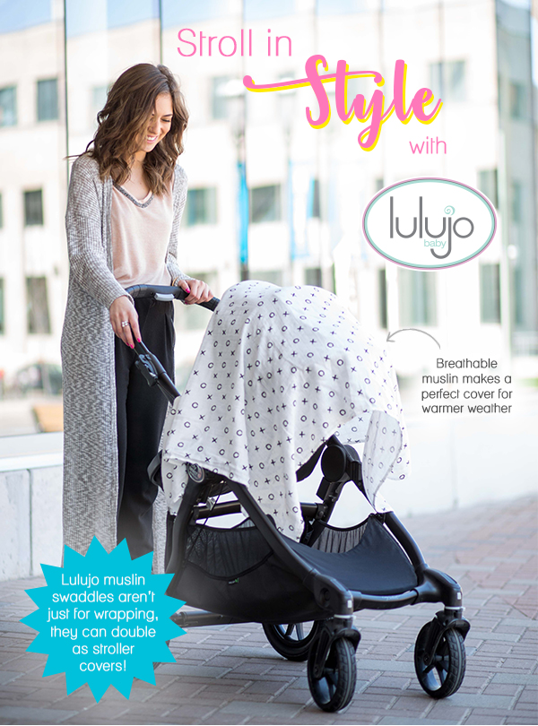 Swaddle as stroller cover