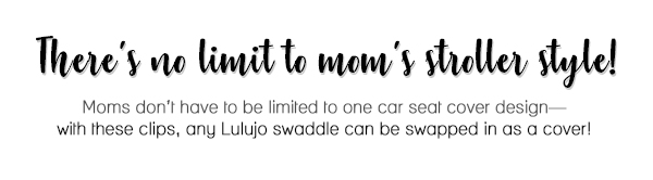 Use swaddle as a stroller cover with stroller clips