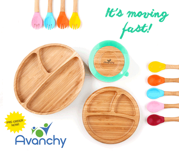 Avanchy bamboo baby tableware