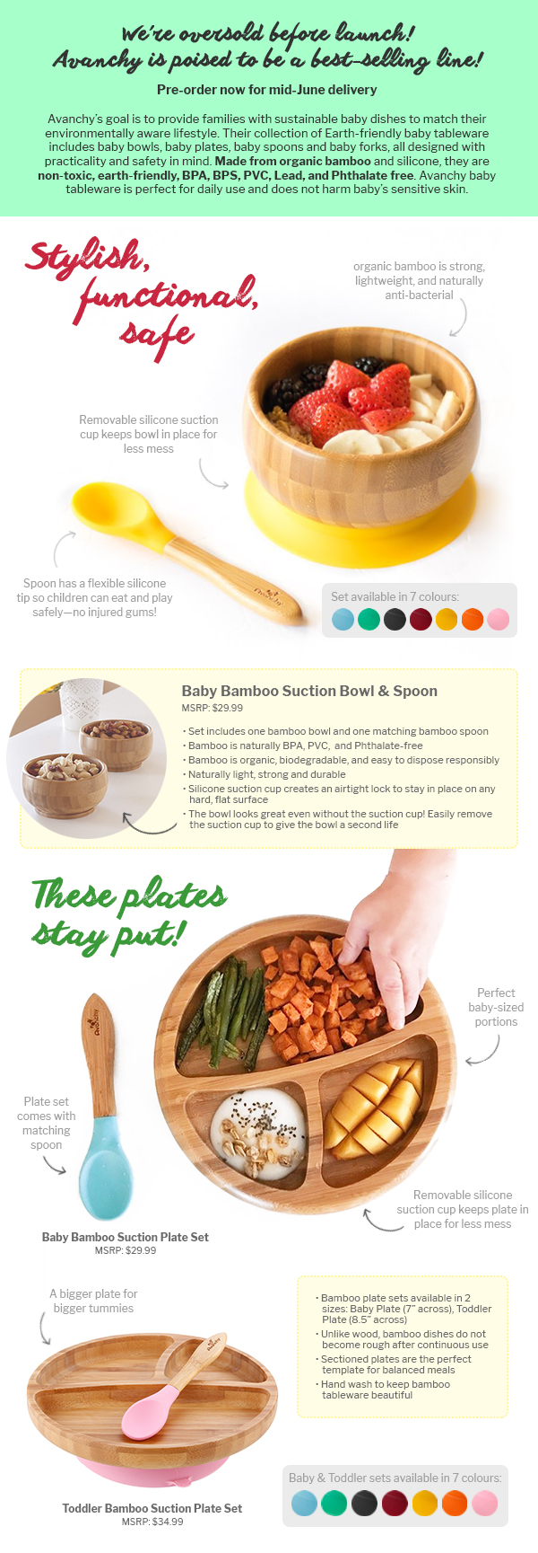 Bamboo Baby feeding sets