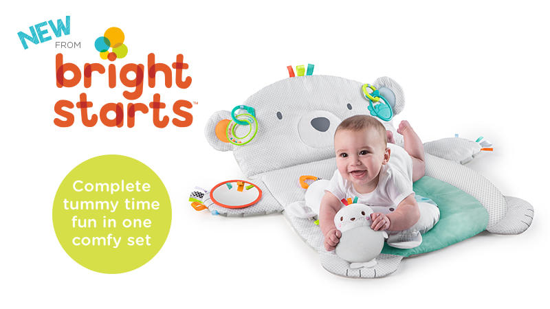 Bright Starts Tummy Time Prop & Play is the perfect shower gift!