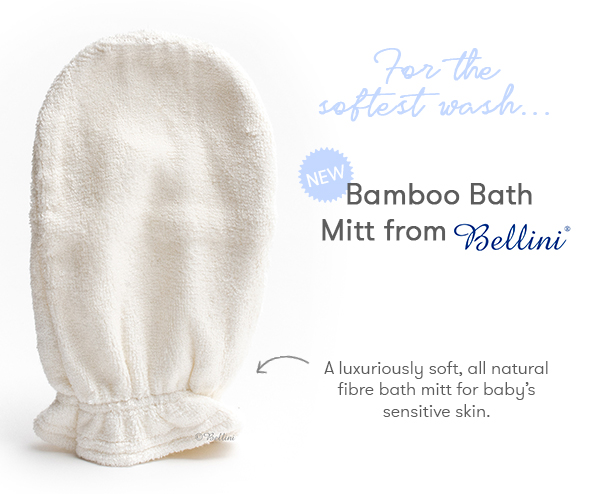 Just arrived from Italy: Luxuriously soft Bellini bamboo bath mitts